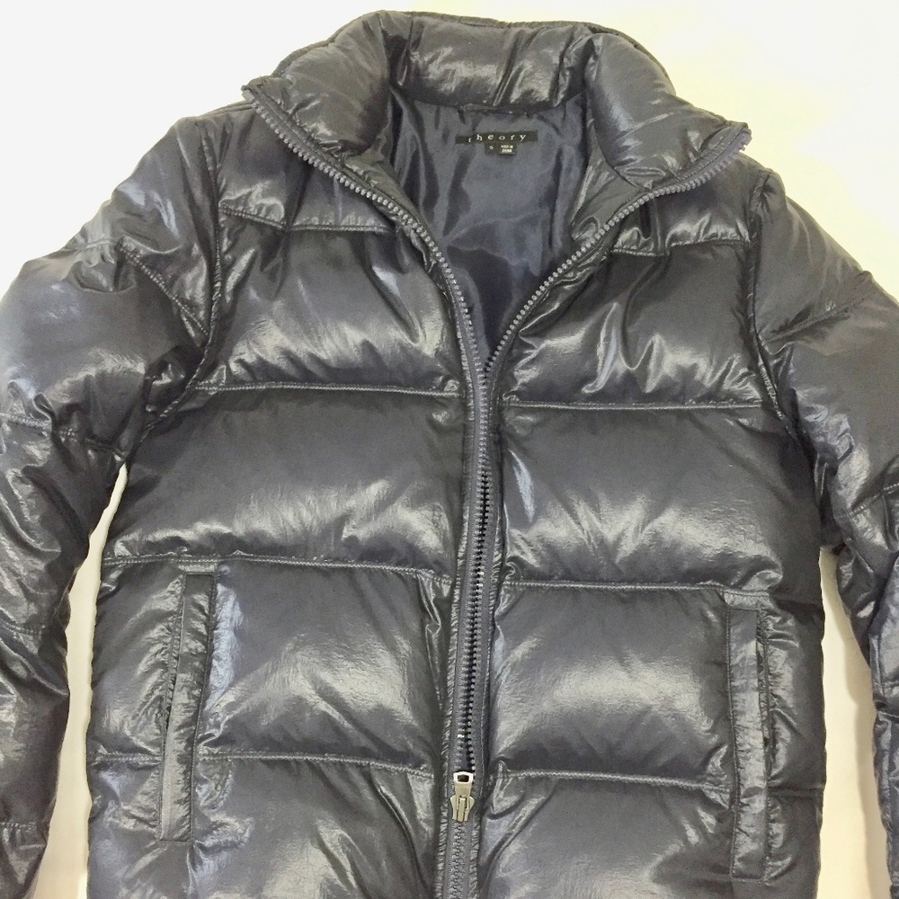 NEW Theory mens Quilted Down bomber jacket - Picture 3 of 7